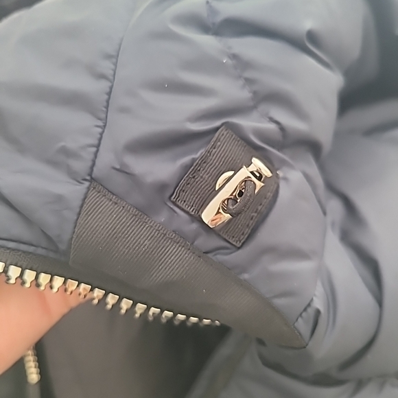 Geospirit Blue Knee-Length Goose Down Puffer Coat with High Collar Size S - Picture 9 of 16